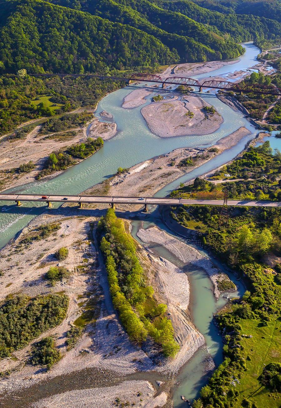 Мосты через реку Бзыб - интерьерная фотокартина