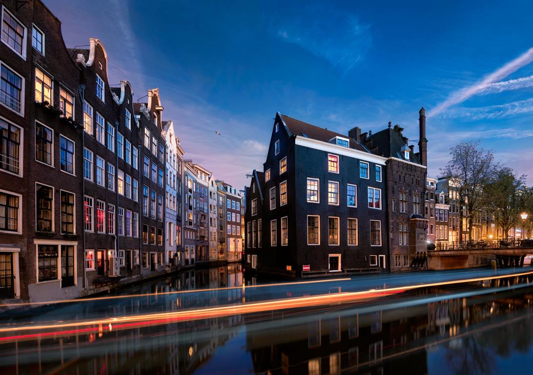 Амстердамский канал - интерьерная фотокартина