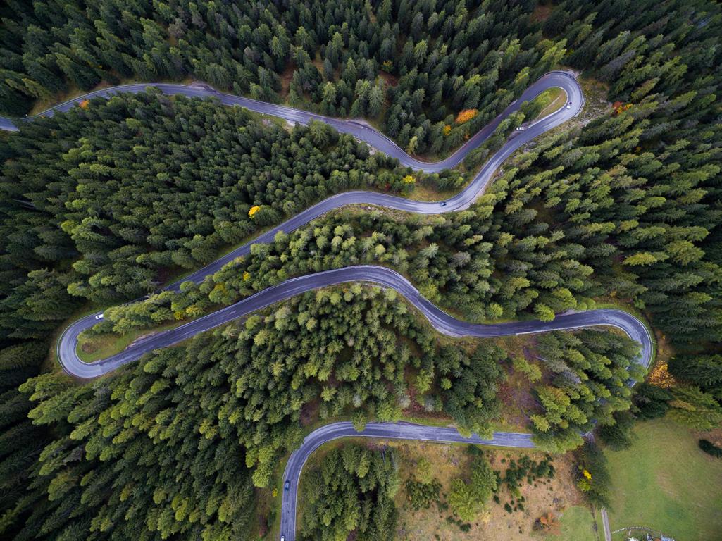 Дорога в Доломитах - интерьерная фотокартина