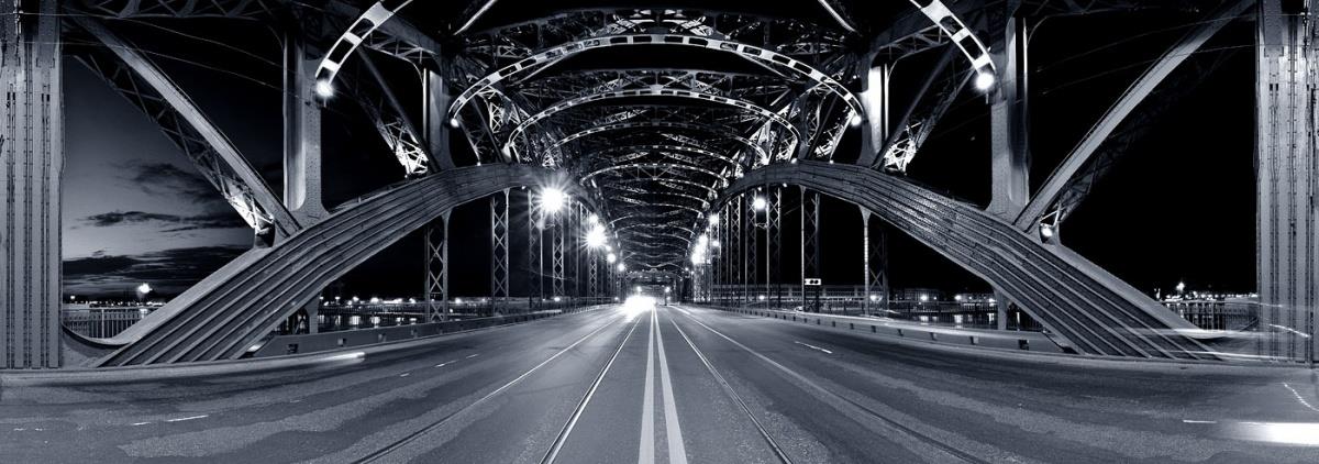Большеохтинский мост - интерьерная фотокартина