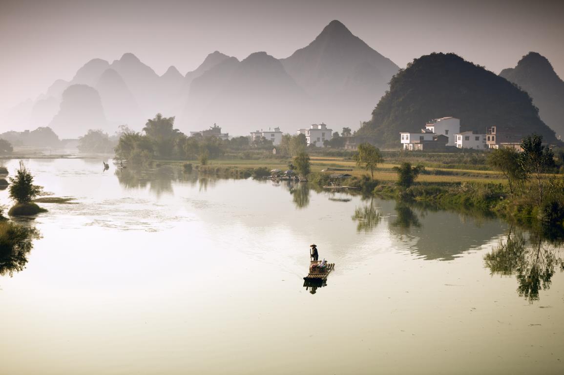 Фотокартина Утро на реке Ли