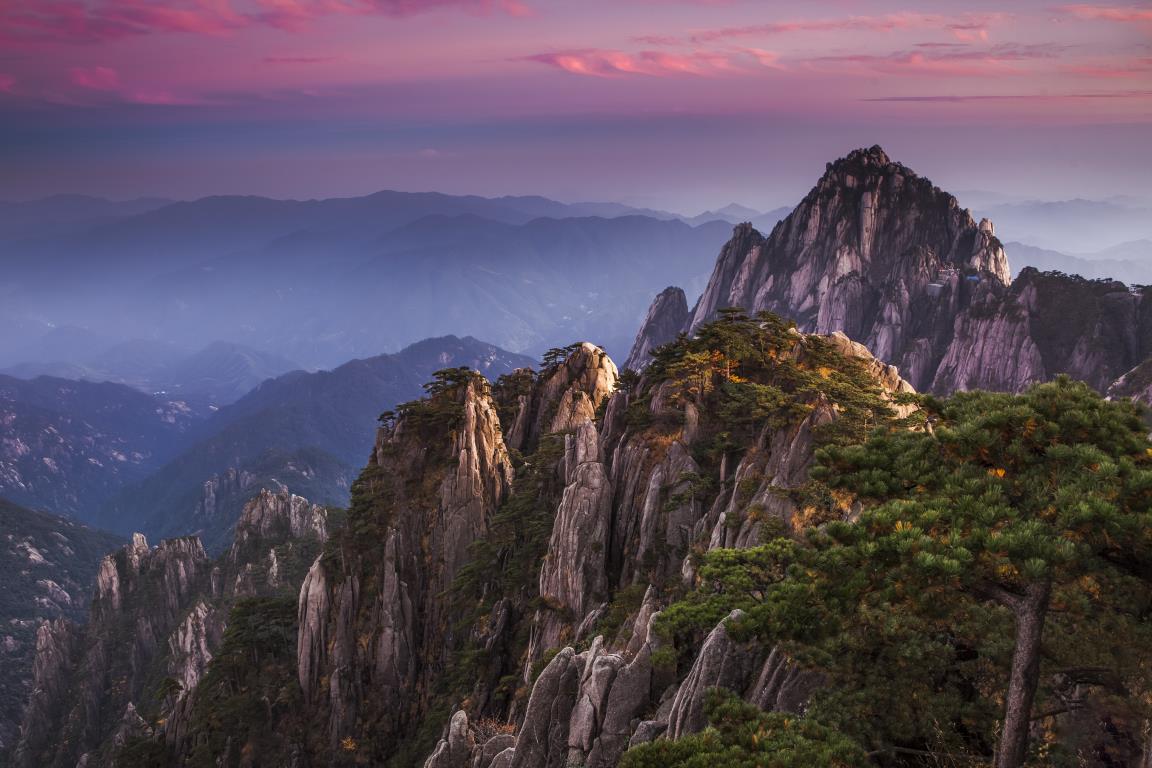 Горы Хуаншань 2 - интерьерная фотокартина
