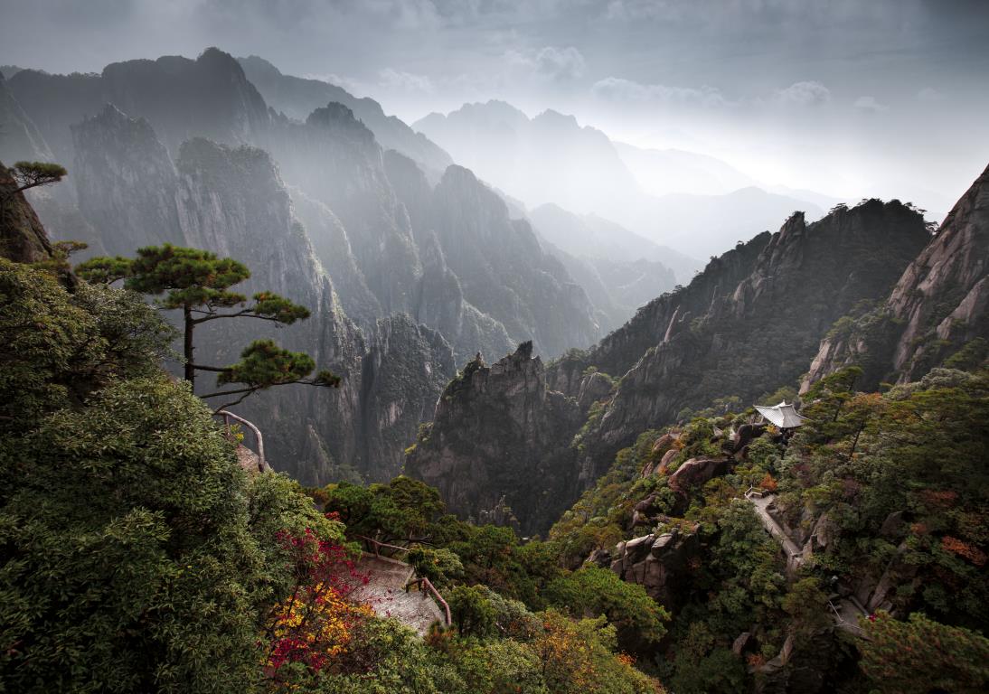 Горы Хуаншань 4 - интерьерная фотокартина