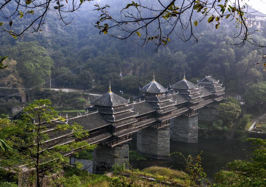 Мост дождя и ветра - интерьерная фотокартина