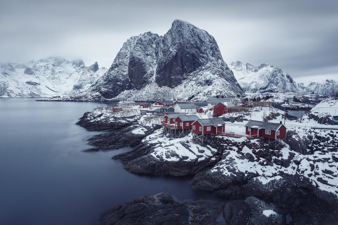 Норвежская зима - интерьерная фотокартина