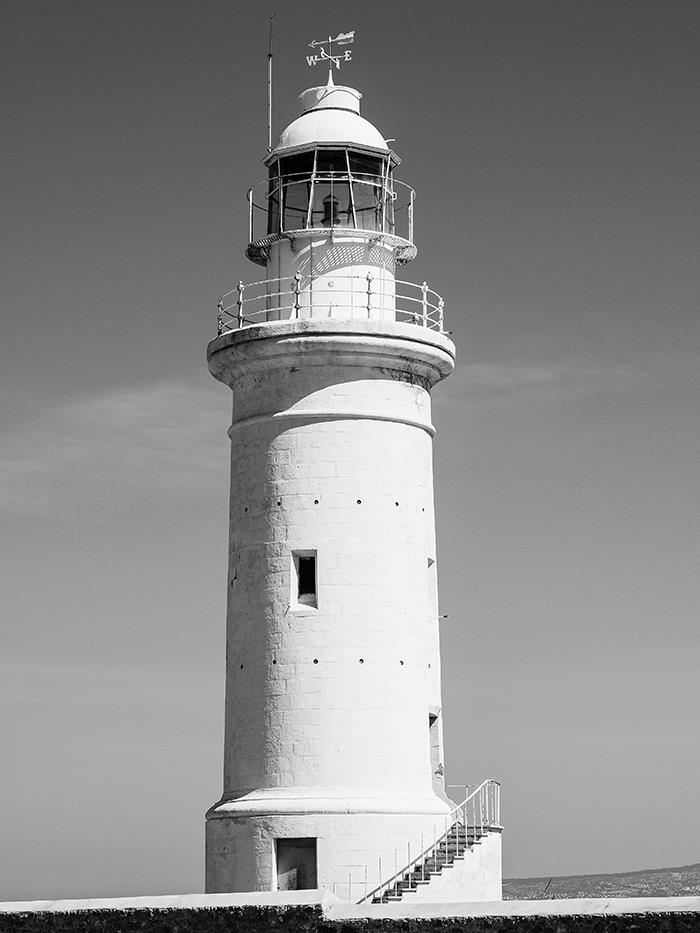 Белый маяк - интерьерная фотокартина