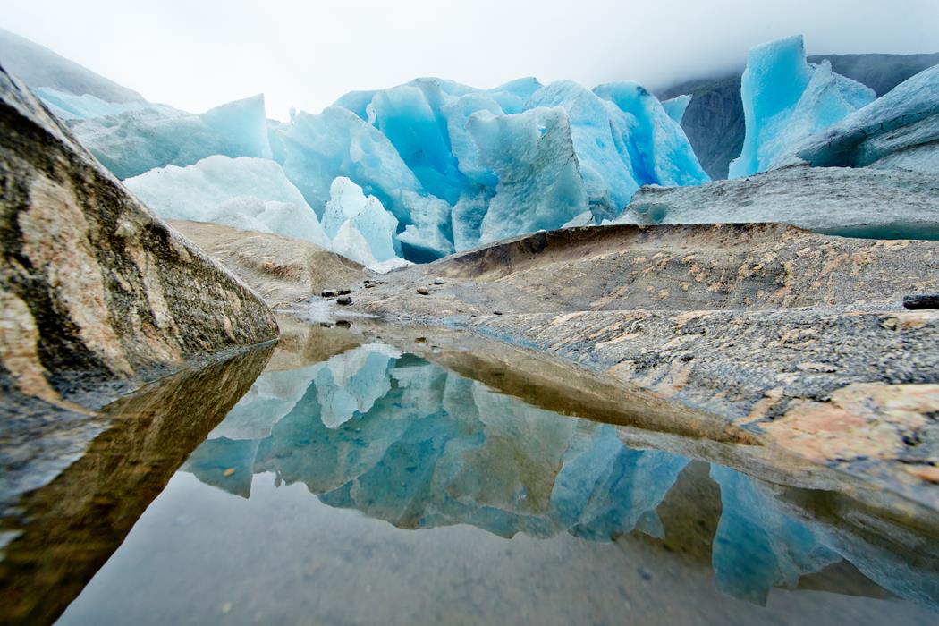Ледник Svartisen - интерьерная фотокартина