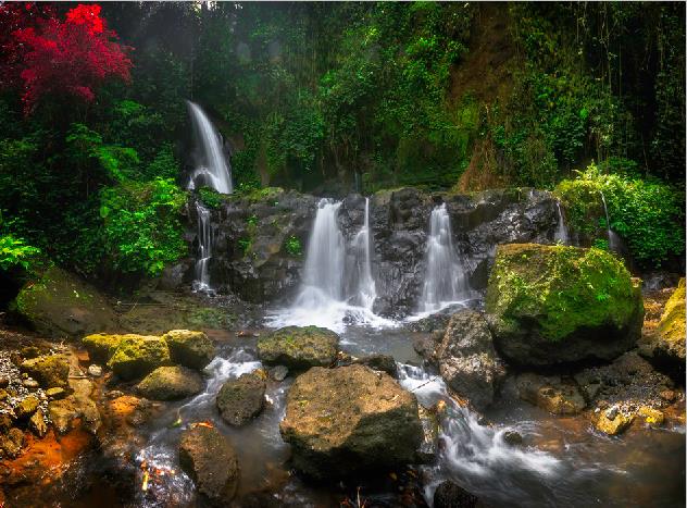 Водопад острова Бали - интерьерная фотокартина