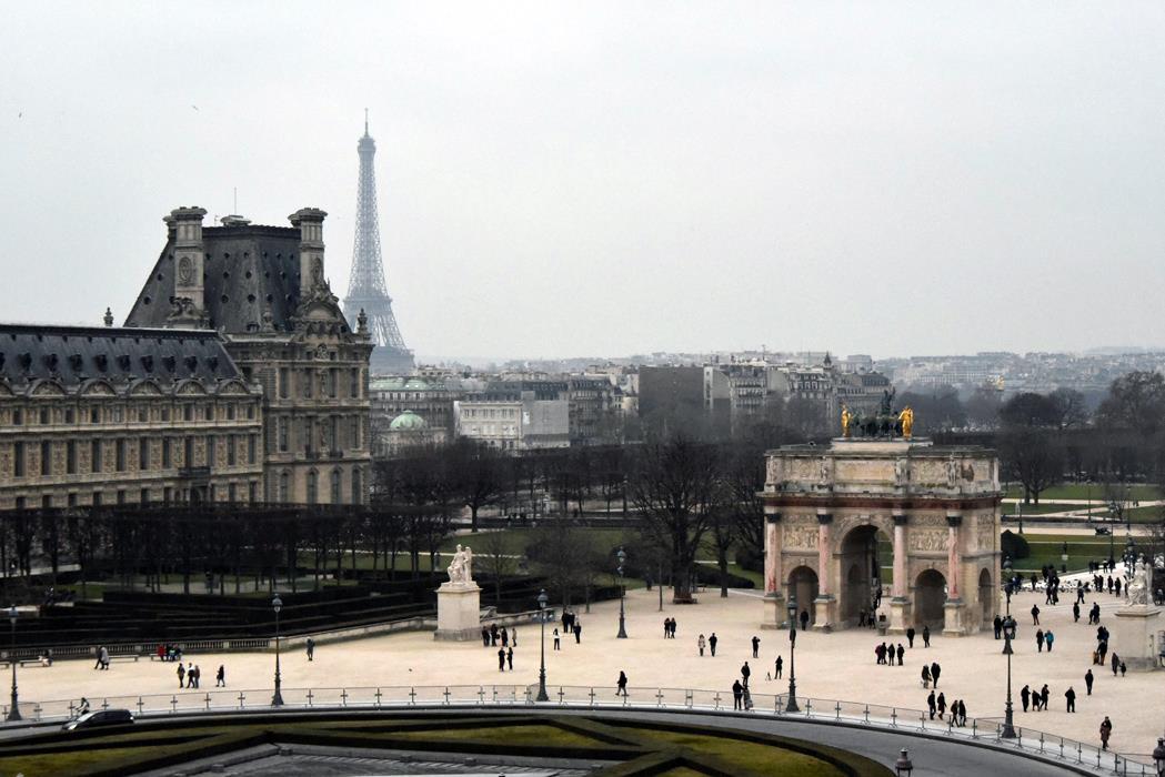 Фотокартина Вид из окна Лувра