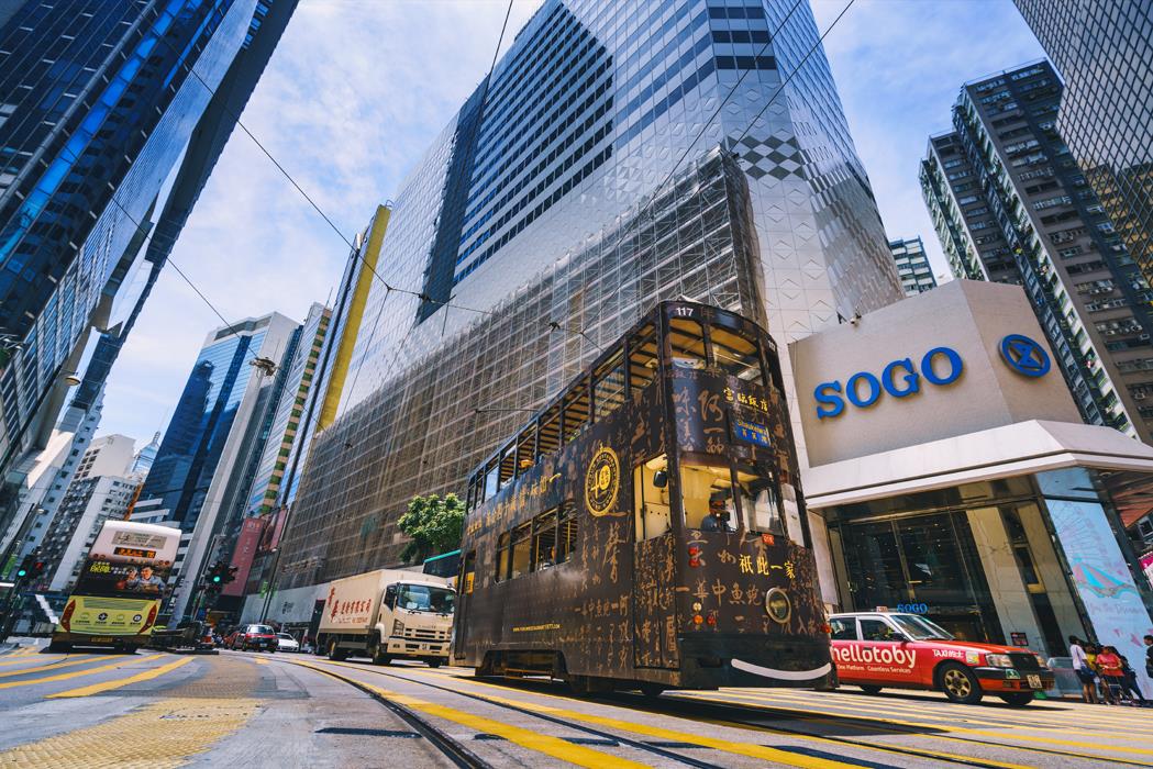 Гонконгские трамвайчики - интерьерная фотокартина