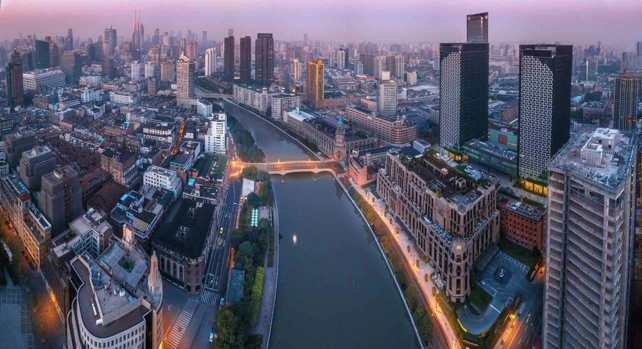 Панорама Шанхая - интерьерная фотокартина