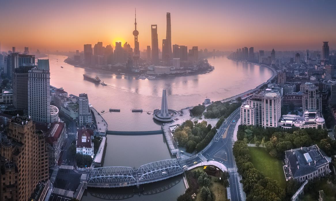 Панорама Шанхая 2 - интерьерная фотокартина