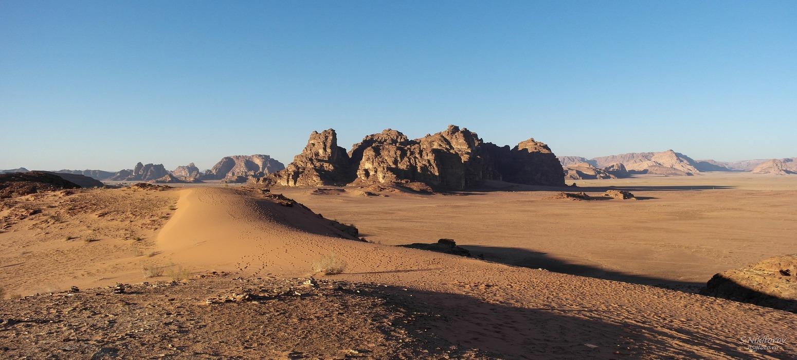 Панорама  пустыни Вади Рам - интерьерная фотокартина