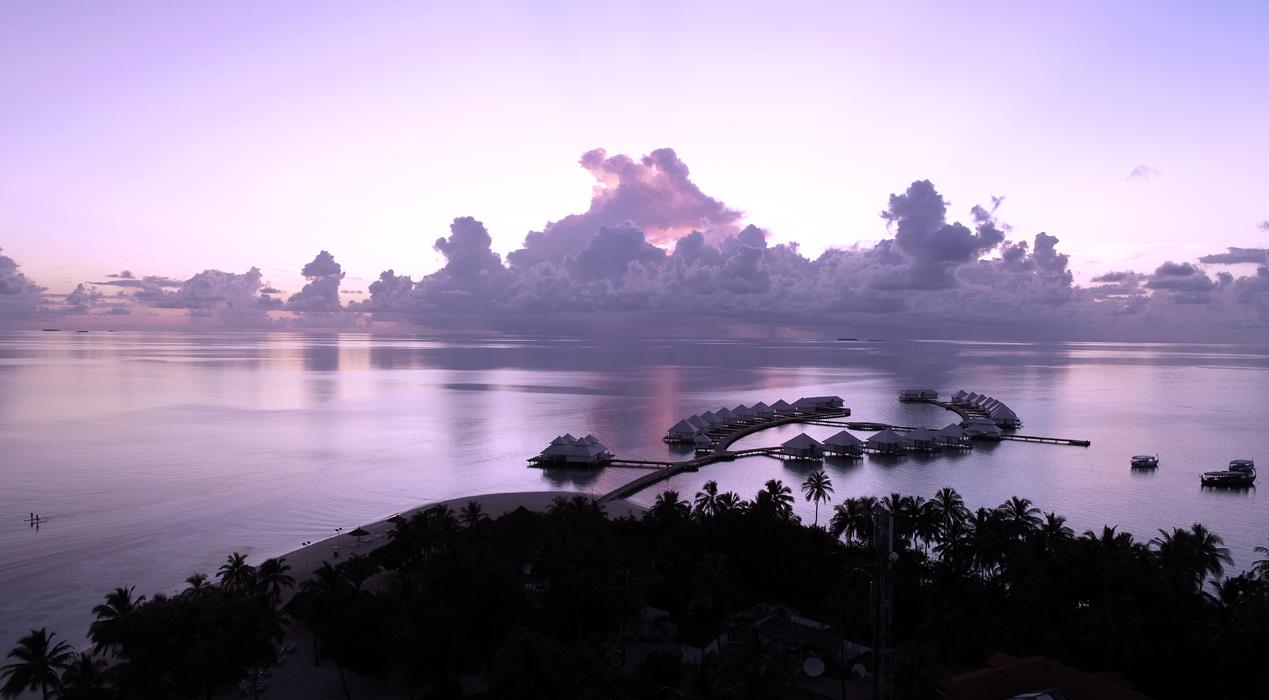 Вечерние Мальдивы - интерьерная фотокартина