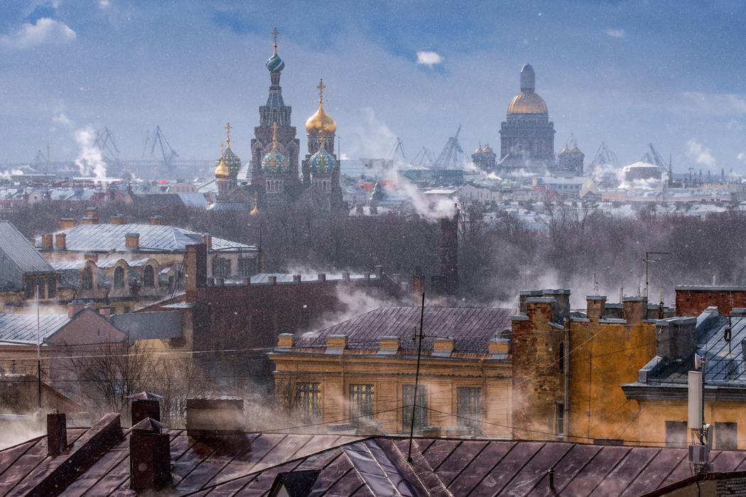 Снежный Петербург - интерьерная фотокартина