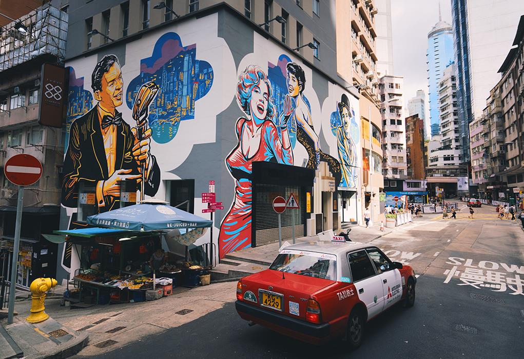 Улицы Гонконга - интерьерная фотокартина