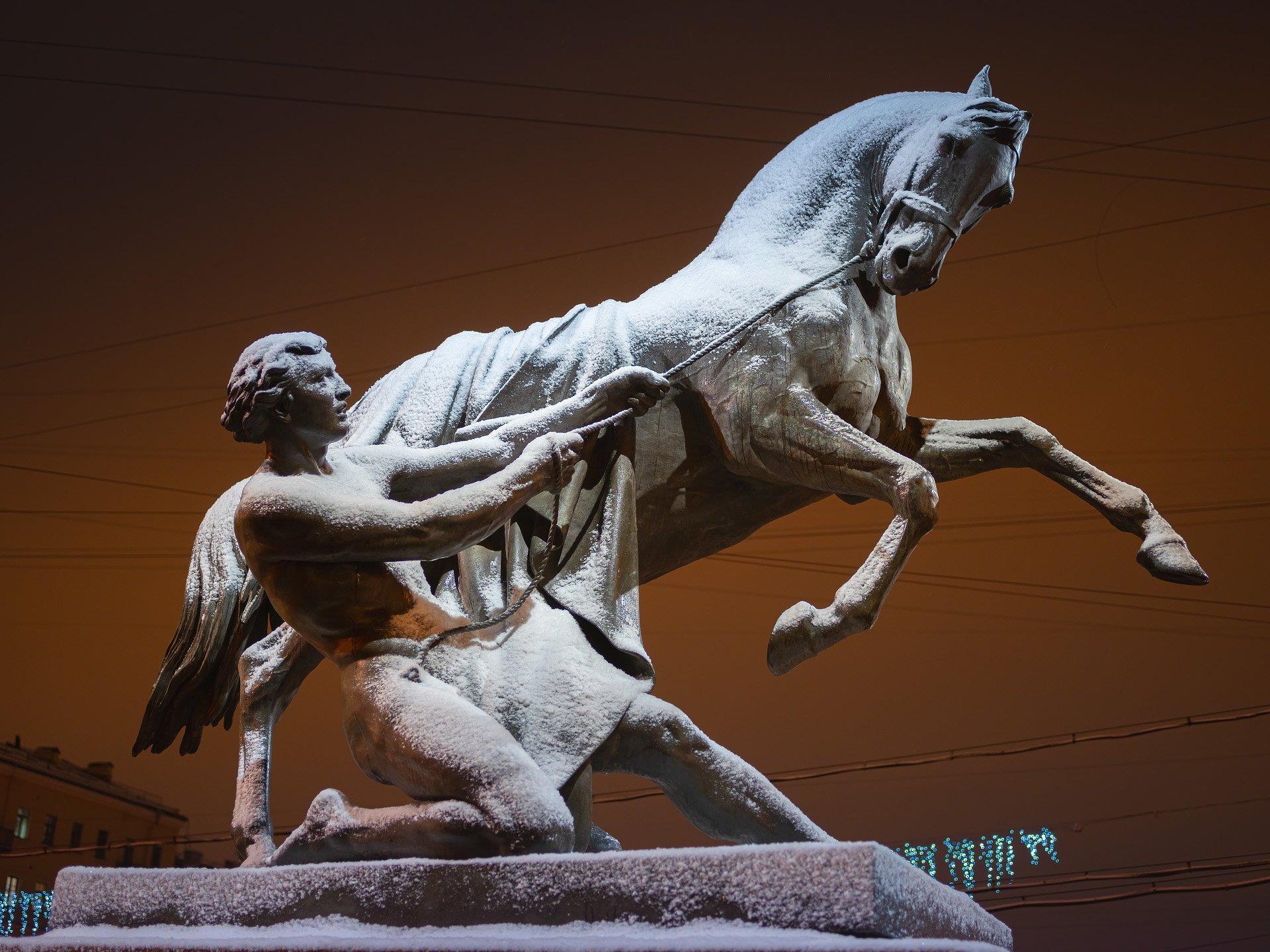 Фотокартина Кони Аничкова моста 2