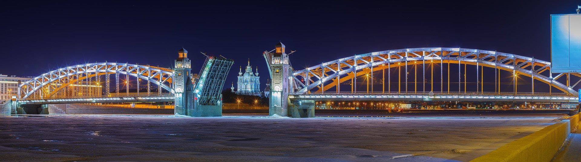Большеохтинский мост 7 - интерьерная фотокартина