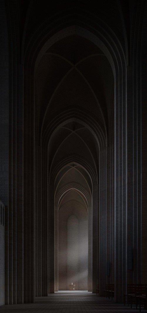 Церковь Грундтвига - интерьерная фотокартина